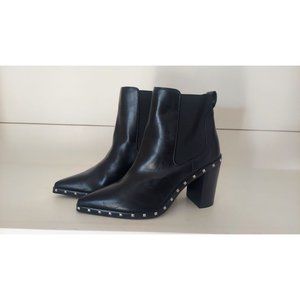 Charles by Charles David Black Dodger Cheslea Boots/NWOB, Size 9M